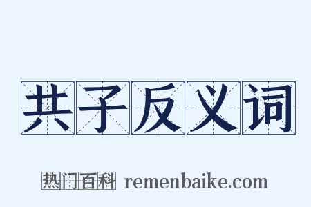 共子反义词是什么意思的图片